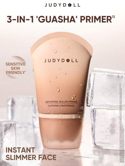 JUDYDOLL DEPUFFING ROLLER PRIMER Moisturizing Adhering Brightening Base Makeup Primer
