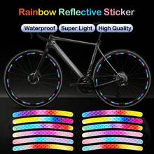 Juego de 2040 pegatinas reflectantes para bicicletas, pegatinas de advertencia de  para ruedas, película luminosa de alta intensidad para uso nocturno, universal para bicicletas, motocicletas y automóviles, etiquetas reflectantes de . - Negro - Ver 7