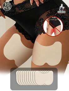 10-Pack Invisible Thigh Anti-Chafe Pads, Sweat-Absorbent & Breathable Thigh Protectors, Perfect For Summer Skirts, Dresses, And Bikinis - Multicolor - View 11