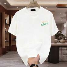 Playera Premium para Hombre 2026, Manga Corta, Corte Holgado Versátil, Elegante Casual de Verano, Camiseta Oversize de Algodón Suave para Looks Diarios o Semi-Formales - Burdeos - Ver 2