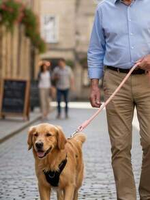 1 pieza Correa para perro antideslizante de color dopamina, mango suave y engrosado, cuerda trenzada de nailon fuerte y duradera, correa de entrenamiento cómoda, adecuada para perros pequeños, medianos y grandes para senderismo al aire libre, antitiro, antiescape, antipuerta para paseos al aire libre - Multicolor - Ver 8