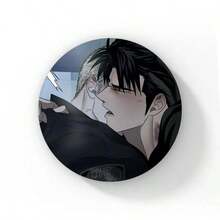 58mm 新款韓系 BL 漫畫《Shutline》軟質鈕扣徽章 男愛漫畫 Gillan Jake Moon Shingun 動漫胸章 粉絲收藏 - 58 mm - 查看 5