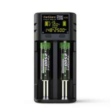VariCore VCR2 Smart Battery Charger, Supports 3.7V Li-Ion 18650 21700 26650, 3.2V LiFePO4 32700, 1.2V NiMH AA AAA Battery Capacity Testing - Black - View 6