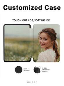 GIIPPA 1 pezzo Custodia protettiva personalizzata con foto per e-reader Kindle, con funzione di attivazione/sospensione automatica, leggera e portatile, si adatta perfettamente e protegge il tuo dispositivo di lettura, stile libro con motivo personalizzato, compatibile con Clara BW/Libra Colour/Clara Colour/Clara 2E, Paperwhite 10th/11th/12th, Kindle(Colorsoft)/10th/11th/12th e altri modelli popolari, accessori Kindle/custodia protettiva Kindle, regalo per il ritorno a scuola, regalo di laurea, custodia smart folio - Multicolore - Visualizzare 2