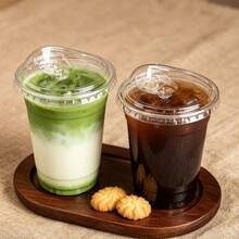 16oz/14oz Set Clear Cups With Lids, Sturdy Straight Lid Iced Drink Cups, Disposable Smoothie Cups, Suitable For Cold Drinks, Juice And Milkshakes - Halloween/Christmas/Birthday Party Essentials - Transparent - View 11