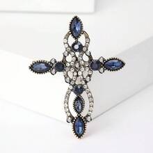 1pc Fashion High-End Luxury Cross Brooch, Premium Creative Versatile Unisex Clothing Accessory Pin Corsage - Cross Brooch - View 11