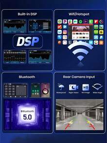 適用於 Golf MK5 MK6 Jetta Beetle Passat Sharan Tiguan Touran Seat Polo 的汽車收音機,支援無線 CarPlay & Android Auto,7 吋 VW 觸控螢幕音響,附 FM AM 收音機 (7 吋) - A - 查看 3