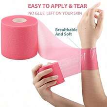 Self-Adhesive Elastic Foam Tape, Multi-Purpose, Suitable For Elbow And Knee Guards, Sports Foam Tape (7cm*10m) - Multicolor - View 15