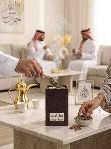 Resin Incense Burner/Incense Holder, One Resin Incense Burner With Arabic Characters, Heat-Insulated And Anti-Scald, Suitable For Home Decor, Office Decor, Holiday Occasions, And Yoga Studios. Also Suitable For Aromatherapy. - Anti-scalding Design - View 6