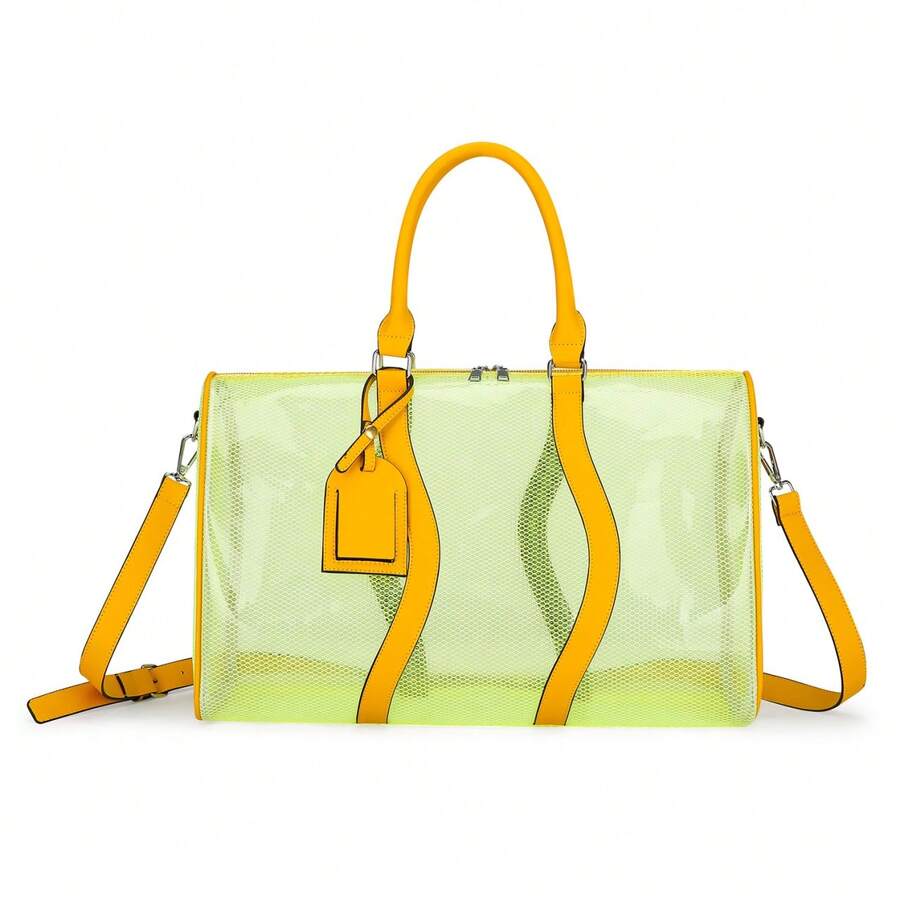 PVC Transparent Large Capacity Handbag - Multicolor - View 1