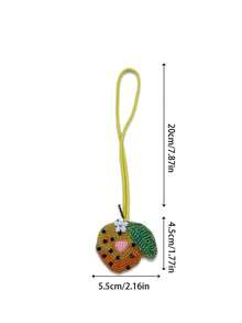 Fruit Summer Beach Vacation Style Bag Charm, Fashionable Cute Versatile Rhinestone Bag Pendant - Multicolor - View 9