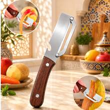 Multifunctional Sugarcane Cutter, Pineapple Cutter, Cabbage And Vegetable Peeler, Kitchen Tool, Fruit And Vegetable Peeler, Hard Skin Scraper, Home Kitchen Tool, Cooking Utensil Peeler Random Handle Style Random Blade Contour - Multicolor - View 14