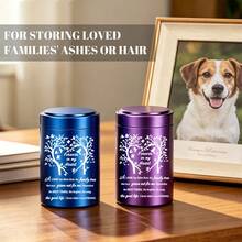 Small Urn For Human And Pet Ashes, 6 Colors Mini Urn, Shareable Small Memorial Urn, Ash Storage Box - Heart Tree - Multicolor - View 5