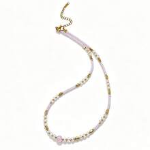 Monlansher New Women's Handmade Natural Stone Beaded Necklace, Fashion Bohemian Style, Casual Daily Versatile, Light Luxury Premium Feel - Beaded - View 9