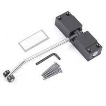 Automatic Door Closer, Rebound Door Closer, Anti-Collision Device, Wooden Door Buffer, Simple Home Silent Door Closer - A - View 11