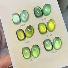 MIANEL GEL 21色玻璃珠貓眼凝膠指甲油，2026新款超亮粉紫色紅藍色磁性指甲油，專業沙龍使用 - 彩色 - 查看 3
