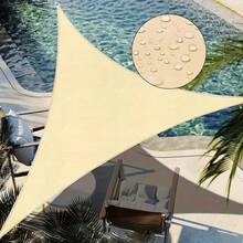Outdoor Triangle Sun Shade Sail, Suitable For Patio, Garden, Backyard And Deck, Outdoor Patio Balcony Sun Shade, Marine Sun Shade With Ropes And Storage Bag, 3x3x3m/4x4x4m - Triangle - View 3