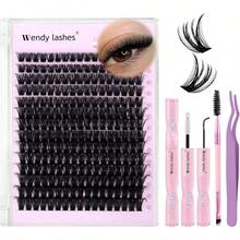 False Eyelashes And Adhesives Kits - Black - View 1