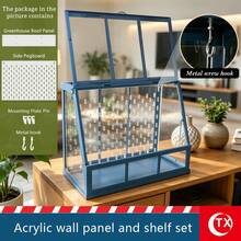 TX Greenhouse Accessories Acrylic Wall Panel Shelf Set, Adjustable Transparent Plant Display Rack, Suitable For Seedlings, Hydroponic Plants And Succulents, Desktop Greenhouse Decor (Compatible With AKERBAR Model) - Multicolor - View 6