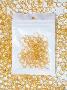 30/100/500/1000pcs/Set Cincin Lompat Terbuka Stainless Steel Emas 8mm, Cincin Lompat yang Dapat Digunakan Kembali, Cincin Lompat Terbuka untuk Pembuatan Perhiasan, Konektor O-Ring DIY untuk Perlengkapan Perhiasan, Grosir Komponen Material Perhiasan - Cincin Ganda Emas - View 9