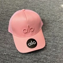 ALO 2026 New Letter Baseball Cap, Adjustable Dad Hat, Breathable Sun Protection, Outdoor Sports, Multi-Color  Fashion Hat Breathable Baseball Cap, Sun Protection Outdoor Sports Hat, Multi-Color Summer Cap - Pink - View 6
