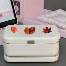 50pcs Fresh Ins Style Korean Autumn Vibe Transparent Fallen Maple Leaf DIY Photocard Table Lamp Decorative Stickers - 50 Fallen Leaves - View 10