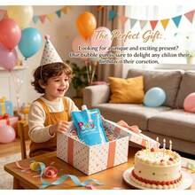 Set di giocattoli pistola a bolle per bambini, ricarica soluzione per bolle, regalo per feste all'aperto, compleanni e vacanze, 3+ ragazzi e ragazze, essenziale per campeggio all'aperto e giochi in giardino, crea un'atmosfera da sogno con le bolle - Multicolore - Visualizzare 11