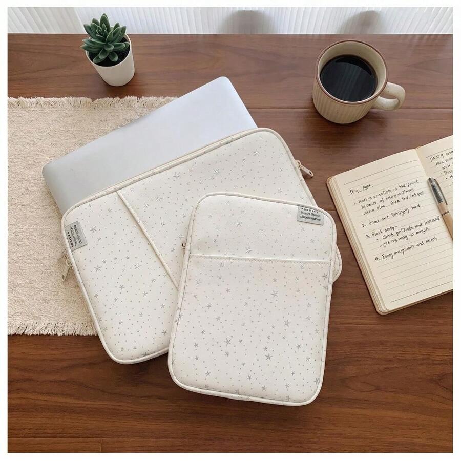 Star Tablet Protective Sleeve Bag 9-13 Inch Compatible With IPad Air 11 M2 M3 2026 A16 New M4 M5 Pro 13 12.9 10.9 10.5 10.2 9.7 Inch Mipad Shockproof Storage Bag Compatible With Macbook Neo Air Pro 13 14 Inch Laptop Storage Bag With Pocket - View 1