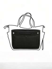 Handbag Organizer Insert, Felt Bag Organizer Insert, Suitable For Handbag Storage - Multicolor - View 2