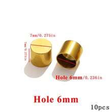10Pcs Minimal 18K Gold Plated Stainless Steel Multi Size Cylinder Cord ...