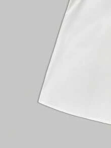 2026 New White 3D Floral Decor Petal Sleeve Shirt, Y2K Babe Aesthetic Romantic Retro Elegant Party Wear, Plus Size Friendly - White - View 9