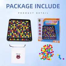 120 PCS Rainbow Ball Matching Toys Board Game Interaction Puzzle Toy - Multicolor - View 2