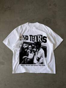 GUOSIYIA Herren neue Mode Hip Hop Stil bedrucktes T-Shirt2026 - Bianco - Visualizzare 1