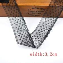 10M/Roll Black Lace Ribbon Set Floral Embroidery Lace Trim For Sewing DIY Craft Gothic Lingerie Dress Decoration Gift Wrapping Fabric Accessories - A-black - View 18