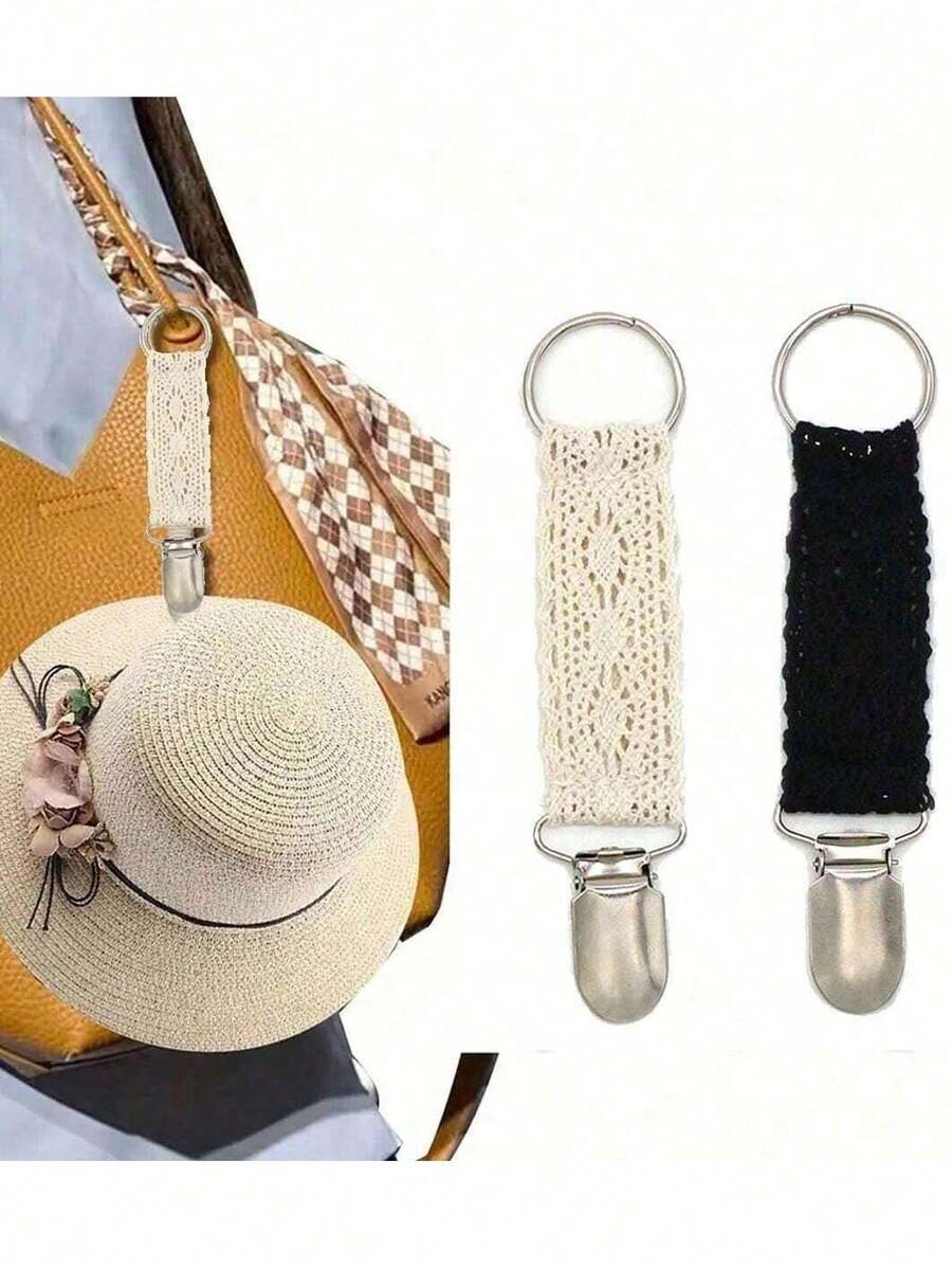 New Travel Hat Clip, Outdoor Backpack/Luggage Storage Hat Clip, Solid Color Travel Hat Clip, Multi-Functional Duck Bill Hat Clip, Outdoor Travel Essential, Mini Travel Hat Clip, Multi-Functional Straw Hat Clip, Hat Accessory, Can Securely Attach Hat To Bag Or Luggage - Multicolor - View 1