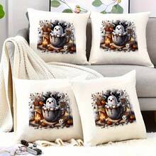 1/2/3PCS Halloween Ghost Pattern Heat Transfer Stickers DIY Iron-On Patches Durable Plastic T-Shirt Making Pillow Decoration Multi-Color Durable Washable Plastic DIY Stickers Suitable For Backpacks Throw Pillows Pants Sofa Covers Waterproof Fade-Resistant T-Shirt Printing Patches Image Only - Multicolor - View 7