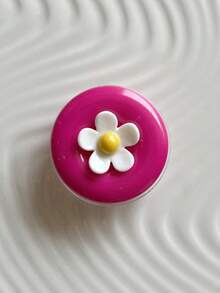 Button Flower Stand Color-Block Button Knot Stand Creative Rotating Silicone Adhesive Phone Holder Universal Phone Stand Support Portable 360 Rotating Desktop Support Colorful - Multicolor - View 13