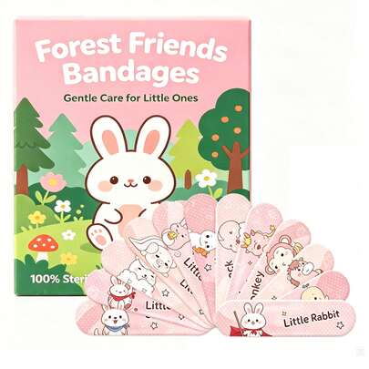100pcs Super Breathable Cute Cartoon Bandages - Cute & Durable, Suitable For All Ages Wound Protection - Assorted Patterns And Packaging Colors Randomly Shipped, Can Be Put Into First Aid Kit - NO BOX