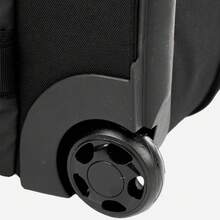 W WINGS Large Compression Soft Suitcase 28" 24" 20" Inch ROOK | Travel Bag Luggage Polyester Zipper High Quality, Waterproof, Telescopic Handle, Wheels BLACK - Black - View 5