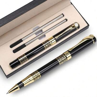 1pc/1set Business Pen, Luxury Fountain Pen, Most Suitable For Men And Women Professional Executives Office Use Ballpoint Pen Gift Box, Exquisite Pen Packaging Premium Gift Box, Back To School Season