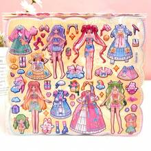 1 Set Dream Princess 3D Dress-Up Stickers, Cartoon Double-Layer Bubble Stickers, Children's Game Stickers, Girls' Handmade Sticker Art Decoration, DIY Outfit Stickers, Children's Toy Sticker Art, Dress-Up Show Sticker Set, Girls' Ideal Birthday Gift, Girls' Game, Suitable As Birthday Gift, Holiday Gift, Christmas Gift, Christmas - Multicolor - View 9