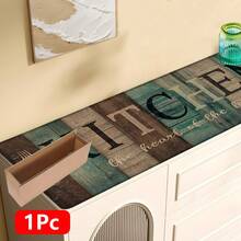 1pc, Home Decor, Wooden Board Pattern Print, Linen Kitchen Rug, Kitchen Mat, Floor Mat, Bathroom Mat, Door Mat, 3D Print Rectangular, Suitable For Living Room, Bedroom, Hallway, Bathroom, Laundry Room - Polyester Carpet, Suitable For Indoor And Outdoor Home Decor - Multicolor - View 16