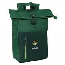 Real Betis Balompié | Betis Balompié School Backpack Adaptable To Trolley (Without Trolley) Water Resistant, Official License, 2 Large Compartments, Bottle Pocket - Estándar - View 2