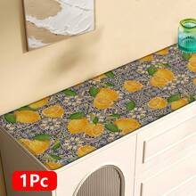 1pc, Home Decor, Lemon Pattern Print, Linen Kitchen Rug, Kitchen Mat, Floor Mat, Bathroom Mat, Door Mat, 3D Print Rectangular, Suitable For Living Room, Bedroom, Hallway, Bathroom, Laundry Room - Polyester Rug, Suitable For Indoor And Outdoor Home Decor - Multicolor - View 16