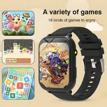 1 Stück Unisex Kinder Komfortable Silikonarmband Voll-Touchscreen Lernspiel Smartwatch, Ultra-Niedriger Energieverbrauch Chip, Mit Taschenlampe, Kindertag Party Geburtstags Überraschungsgeschenk - Verschiedenfarbig - Übersicht 3