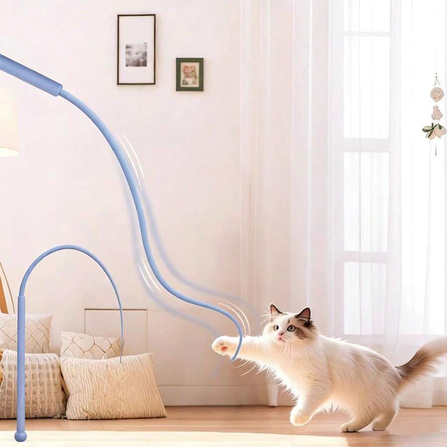 1pc Cat Toy Simulation Mouse Tail Pet Toy, Suitable For Indoor And Outdoor Interactive Play Of Cats, Suitable For All Types Of Cats - View 1