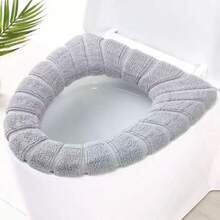 1pc Thickened Bathroom Toilet Seat Cushion, Soft & Comfortable, Elastic, Easy To Install, Creative Pumpkin Pattern, Universal Toilet Seat Cover, Thick & Washable, Bathroom Decor, Winter Decoration - Toilet Seat Cushion - View 13