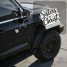 1/2/5pcs "Sisters In Christ Are Sisters For Life" Stickers, Suitable For Laptops, Water Bottles, Bibles, Journals, Faith Gifts For Christian Friends, Church Groups, Bible Study - A - View 3