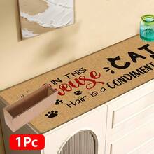 1pc, Home Decor, Cat Pattern Print, Linen Kitchen Rug, Kitchen Mat, Floor Mat, Bathroom Mat, Door Mat, 3D Print Rectangular, Suitable For Living Room, Bedroom, Hallway, Bathroom, Laundry Room - Polyester Carpet, Suitable For Indoor And Outdoor Home Decor - Multicolor - View 17