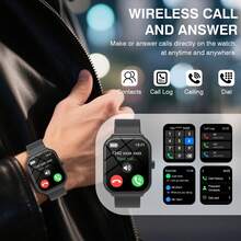 Nuevo Reloj Inteligente de Moda con Pantalla Táctil Completa de Alta Definición y Función de Llamada Inalámbrica, Compatible con Teléfonos Android e iOS, Regalo Perfecto - Multicolor - Ver 3